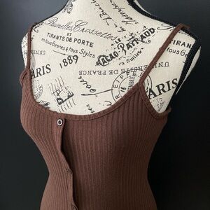 STREETWEARSOCIETY Brown Bodycon Dress